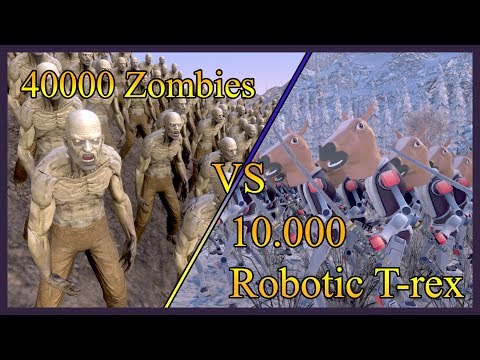 14000 Samurai 侍 Horse vs 40000 Zombies -  Ultimate Epic Battle Simulator