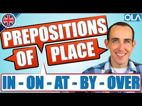 Prepositions of Place in English | IN ON AT BY UNDER OVER