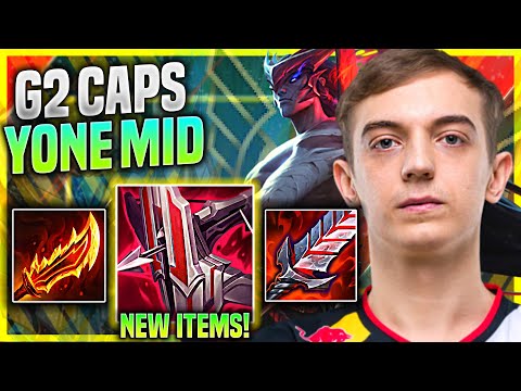 CAPS PICKS YONE WITH NEW ITEM IMMORTAL SHIELDBOW! - G2 Caps Plays Yone MID vs Syndra! | Preseason 11