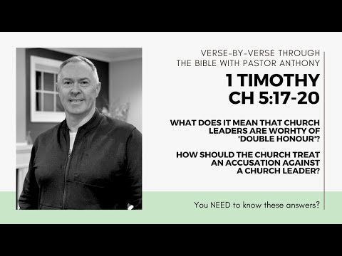 1 Timothy 5:17-20  Church leaders are worthy of 'double honour'. What does that mean?