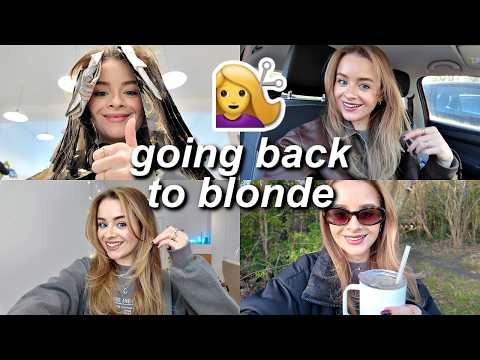 A hair transformation (going back to blonde + growing it out)