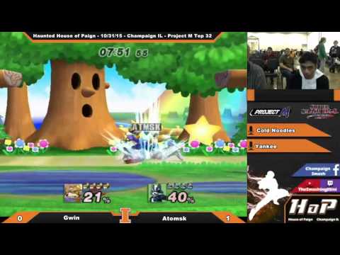 [Haunted House of Paign 10/31/15] PM Singles Bracket Gwyn (Marth, Fox) vs. Atomsk (Wolf)
