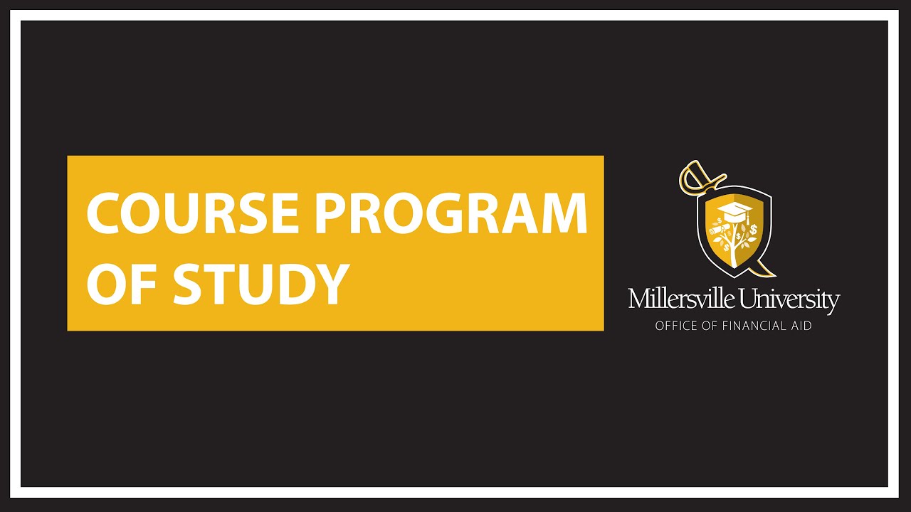 Course Program of Study