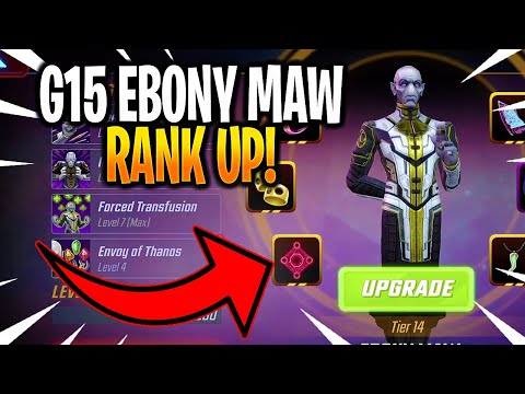 *NEW* G15 EBONY MAW RANK UP & GAMEPLAY! - MARVEL Strike Force - MSF