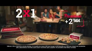 Telepizza Disfruta el doble con el 2x1 de #Telepizza y los nuevos #Pizzolinos. anuncio