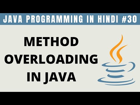 Java Method Overloading in Hindi - Tutorial #30