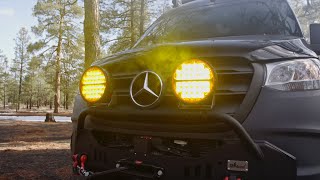 360 Series LED Round Fog Light, 6 Inch, Spot, Amber PRO, Pair
