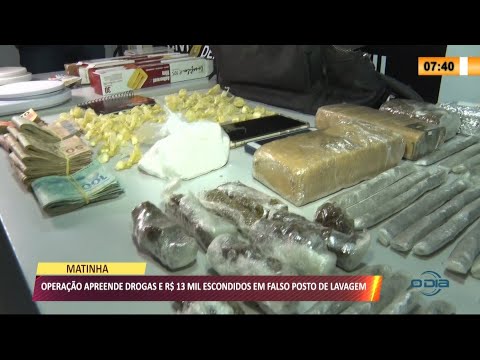 Operação apreende drogas e R$ 13 Mil em falso posto de lavagem 12 07 2021