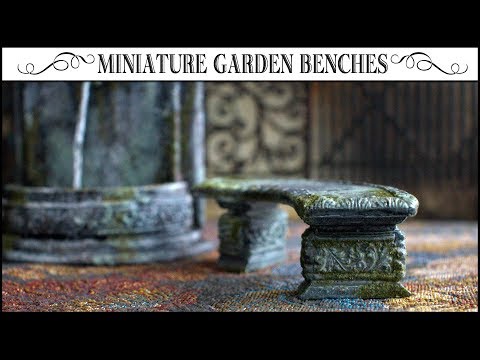 🌸How to Make Miniature Garden Benches🌸