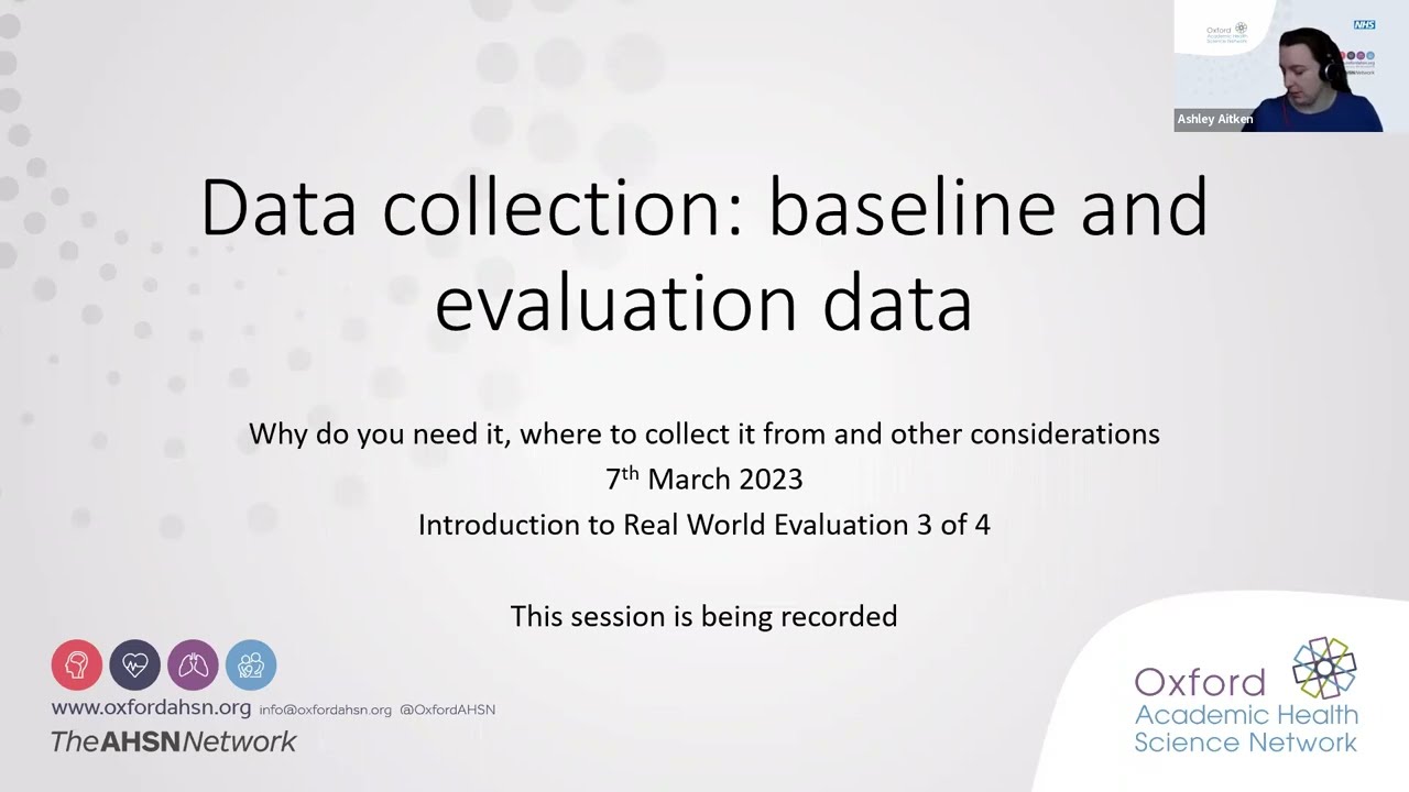 Data collection: baseline and evaluation data
