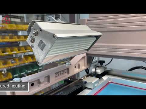 ESC ATMA AT-60PD Siebdruck Halbautomat mit Einhausung, Lichtschutzgitter und Sonderfunktionen