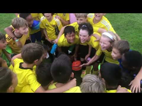 U10 Post‘ler Cheer nach dem Training- 22.9.2023