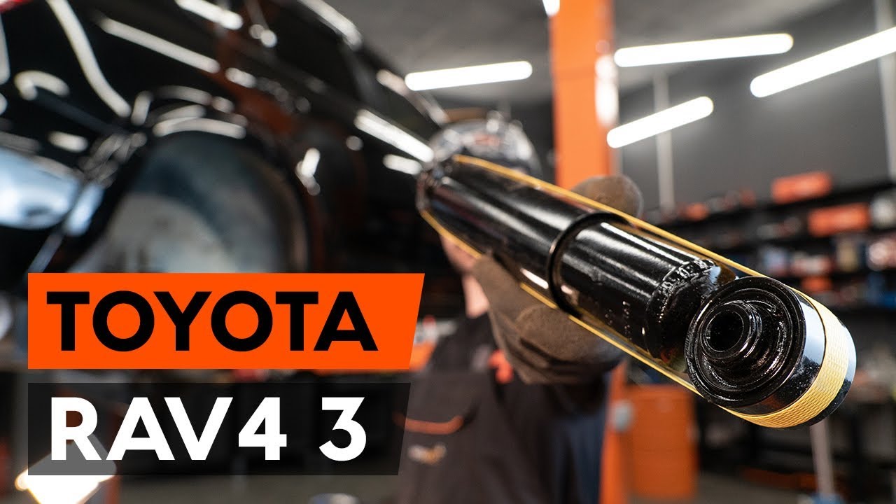 Kuinka vaihtaa iskunvaimentimet taakse Toyota RAV4 III-autoon – vaihto-ohje