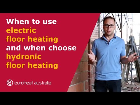 When to use electric floor heating and when to choose hydronic floor heating