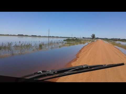 Creciente sobre ruta 19 treinta y tres