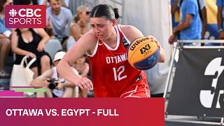 FIBA 3x3 Basketball Women's Series Poitiers quarterfinals: Ottawa vs. Egypt | #CBCSports