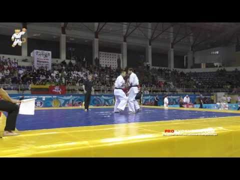 WKO EC 2016, 1 round +85 Lasha Kamarauli (Georgia, aka) - Dorin Margarint (Romania)