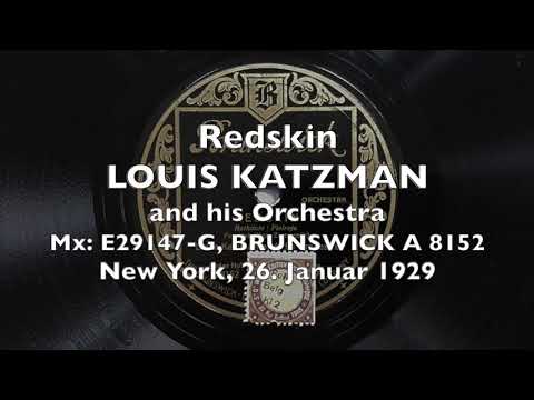 LOUIS KATZMAN 'G' Take: Redskin - Dardanella 1929 NYC Dance Band