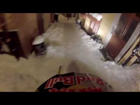 Crazy Snowmobile Driving In Stockholm Sweden!
