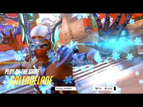 Gale Dominating as Symmetra and Soldier 76! POTG! duo w/ Kephrii! [ Overwatch Season 30 Top 500 ]
