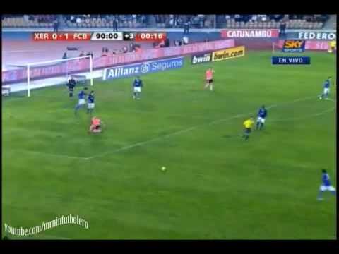 Xerez vs Barcelona 0-2 2009 Liga bbva 02.12.09 Partido Adelantado FULL HIGHLIGHTS ALL GOALS