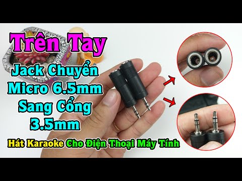 This 6.5mm microphone to 3.5mm karaoke jack is so convenient.