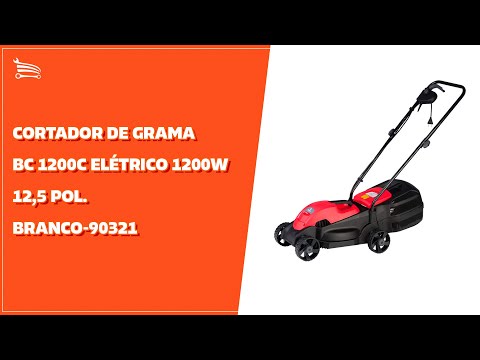 Cortador de Grama BC 1200C Elétrico 1200W 110V 12,5 Pol. BRANCO-90321200 - Video