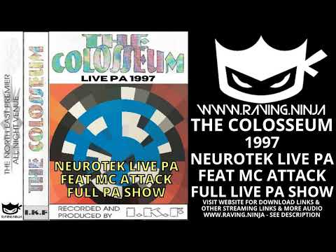 Colosseum 1997 NeuroTek Full Live PA with Mc Attack bouncy techno happy hardcore rave music dj excel