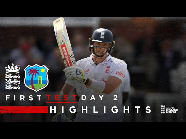 Smith Hits 70 & Stokes’ 200th Wicket | Highlights – England v West Indies Day 2 | Rothesay Test 2024