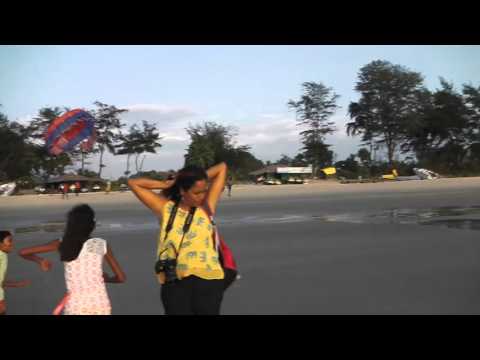 vasu and chhavi in beach