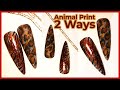 Animal Print Nail Art Using Chrome - Kirsty Meakin Nails Animal Print Nail Art Using Chrome
