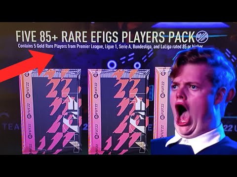 OMG 83 x 5 EFIGS, 85 x 3 AND 85 x 5 EFIGS PLAYER PACKS OPENED FOR ULTIMATE TOTS! FIFA 22