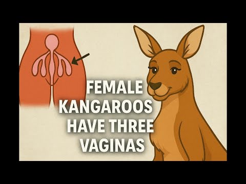Why Female Kangaroos Have THREE Vaginas 😳 | Nature’s Weirdest Reproductive System Explained!