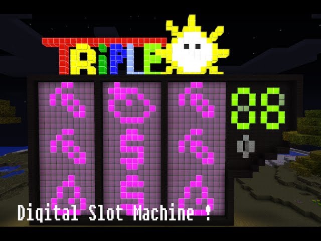 Minecraft Slot Machine Sign 100% functional digital Slot Machine ! ( Spoiler V2 ) Minecraft Map