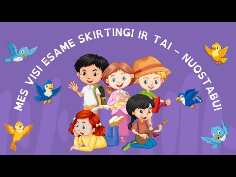 Mes visi esame skirtingi – ir tai nuostabu! Matomos ir nematomos negalios. Vevi ir Mokomės smagiai