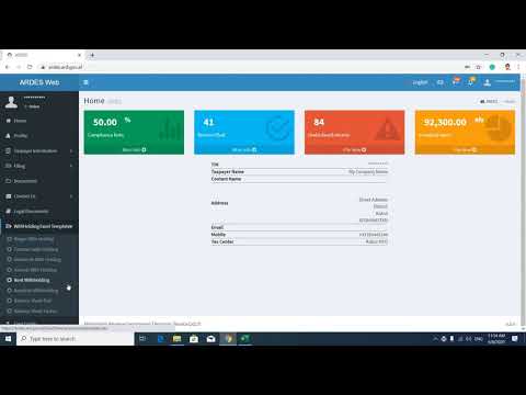 07 How to Submit Contract Withholding Tax Report Using E-Filing Taxation System of Afghanistan