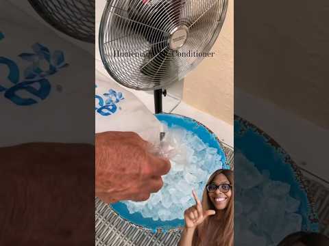 Homemade air conditioner for summer hot weather #shorts #homemade #outside #airconditioner #fyp