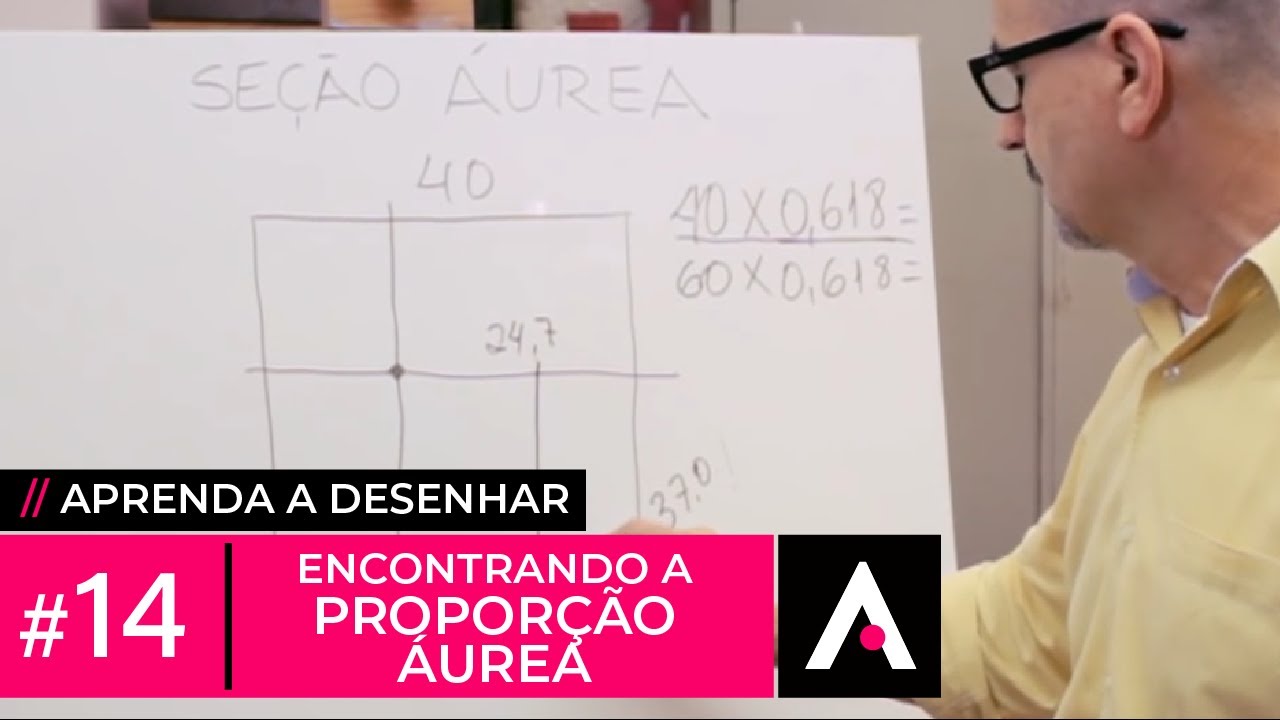 Como Encontrar a PROPORÇÃO ÁUREA -Aprenda a Desenhar #14