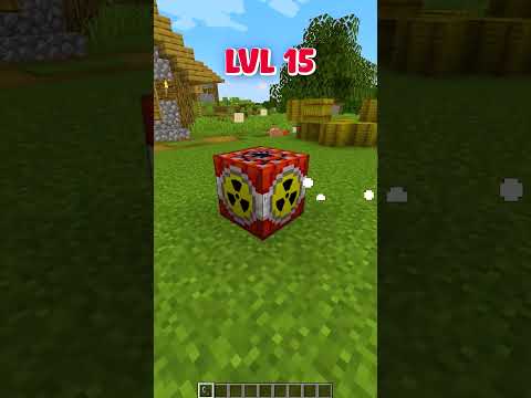 Minecraft Level 1 vs 10000 TNT ☠️ #minecraft #shorts