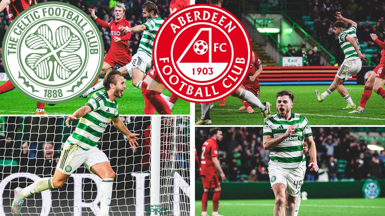 CELTIC V ABERDEEN 3-1 (HIGHLIGHTS) !!!