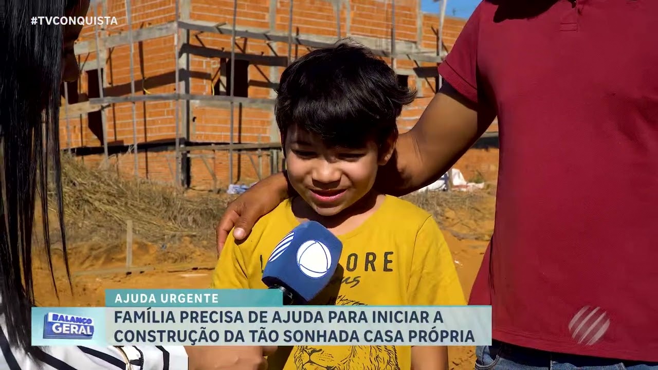 Família de Lucas do Rio Verde pede ajuda para construir casa; saiba como contribuir