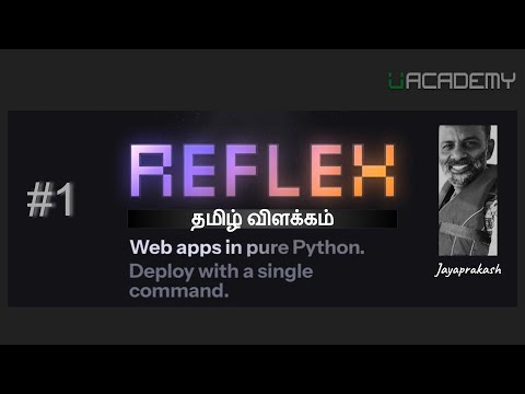 1. Build Full-Stack Web Apps with Python Easily (Reflex Framework) - Tamil