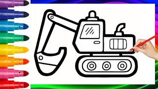 How to Draw a Tractor Step by Step for Kids | Fun Drawing Tutorial