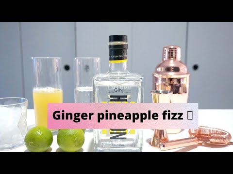 Ginger pineapple fizz 🍍