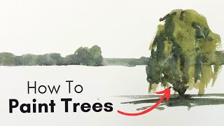 Paint Trees in Watercolor - Tutorial