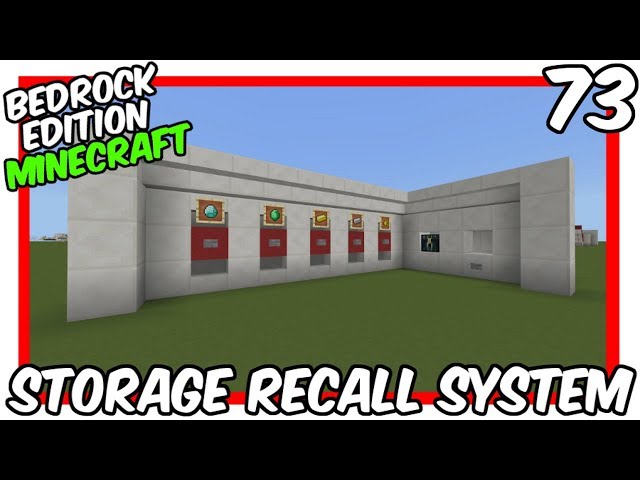 Bedrock Edition Minecart Storage Recall System Minecraft Map