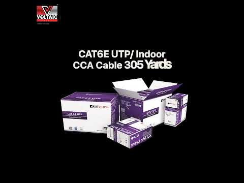 305m Voltaic CNS Cat 6 Copper UTP Single Jacket Outdoor Cable
