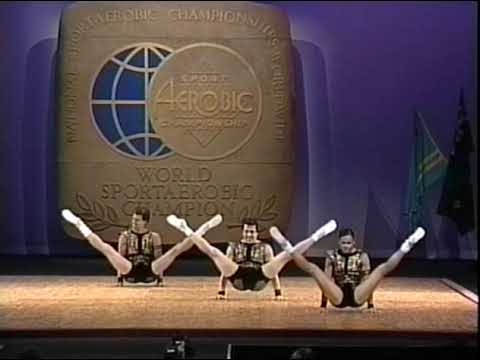 Olga Cardoso, Claudio Franzen, Roberson Magalhaes - 2004 (Brasil) ANAC World Aerobic Championship