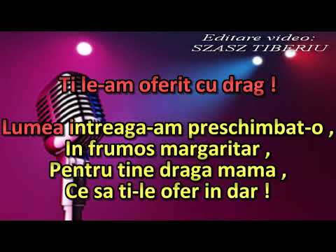 Cantec pentru mama, karaoke