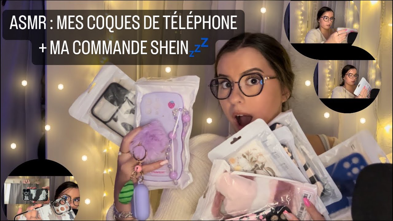 ASMR : MES COQUES DE TÉLÉPHONE + MA COMMANDE SHEIN ( pleins de sons INTENSES )✨💤
